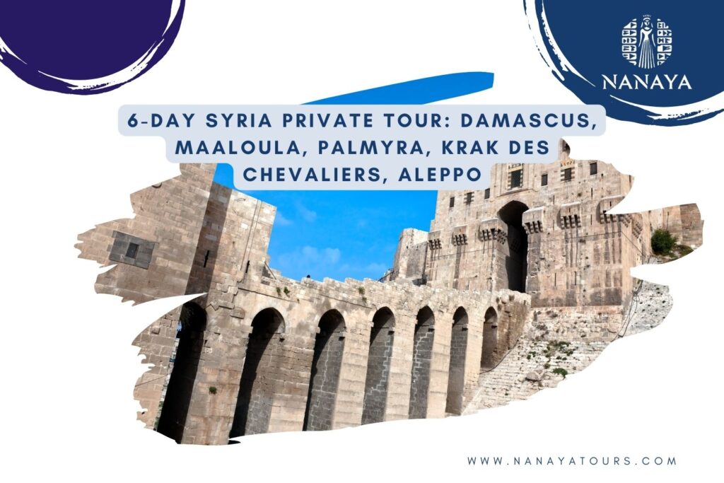6-Day Syria Private Tour: Damascus, Maaloula, Palmyra, Krak des Chevaliers, Aleppo 6-Day Syria Private tour