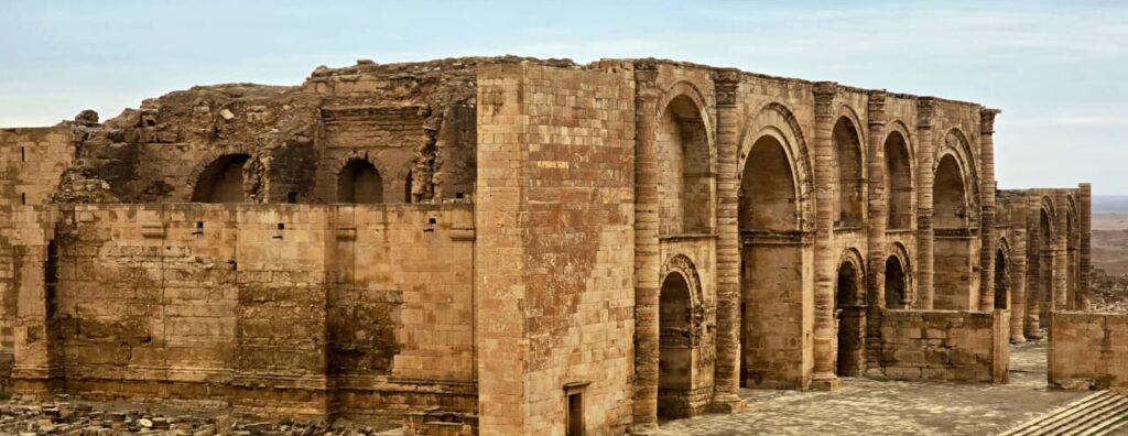 Ancient ruins of Hatra, a UNESCO World Heritage Site visited during the 8-Day Iraq Archaeology Tour.