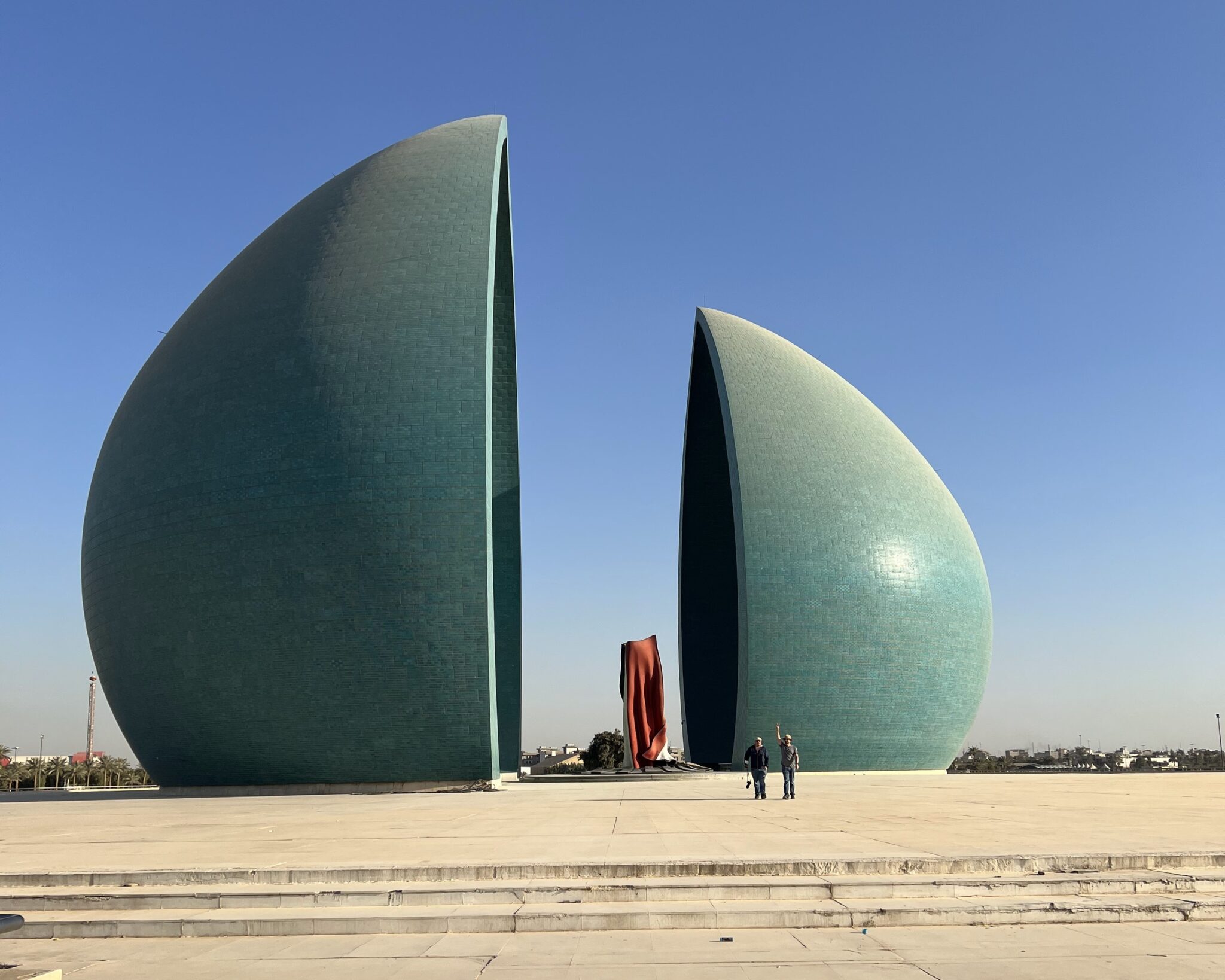 The Martyr Monument in Baghdad, a landmark commemorating Iraq's fallen soldiers.